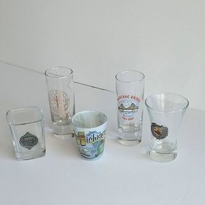 Novelty Shot Glasses of Michigan Set of 5